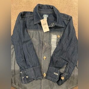 Denim Button-Up Shirt